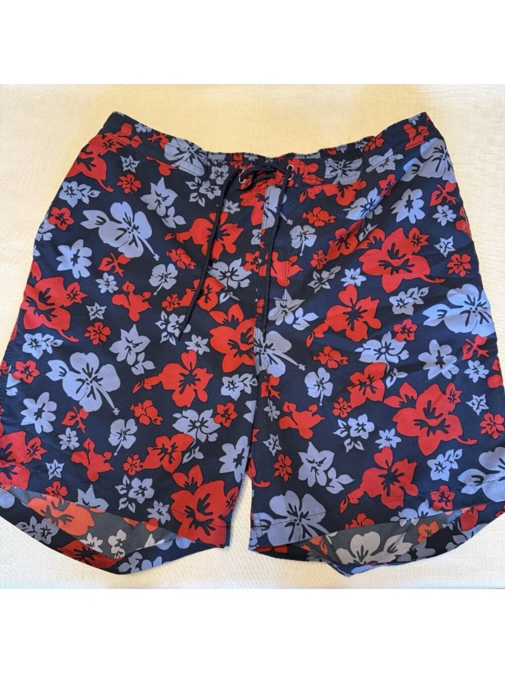 Men's Brooks Brothers Lined Floral Swim Trunks - XL